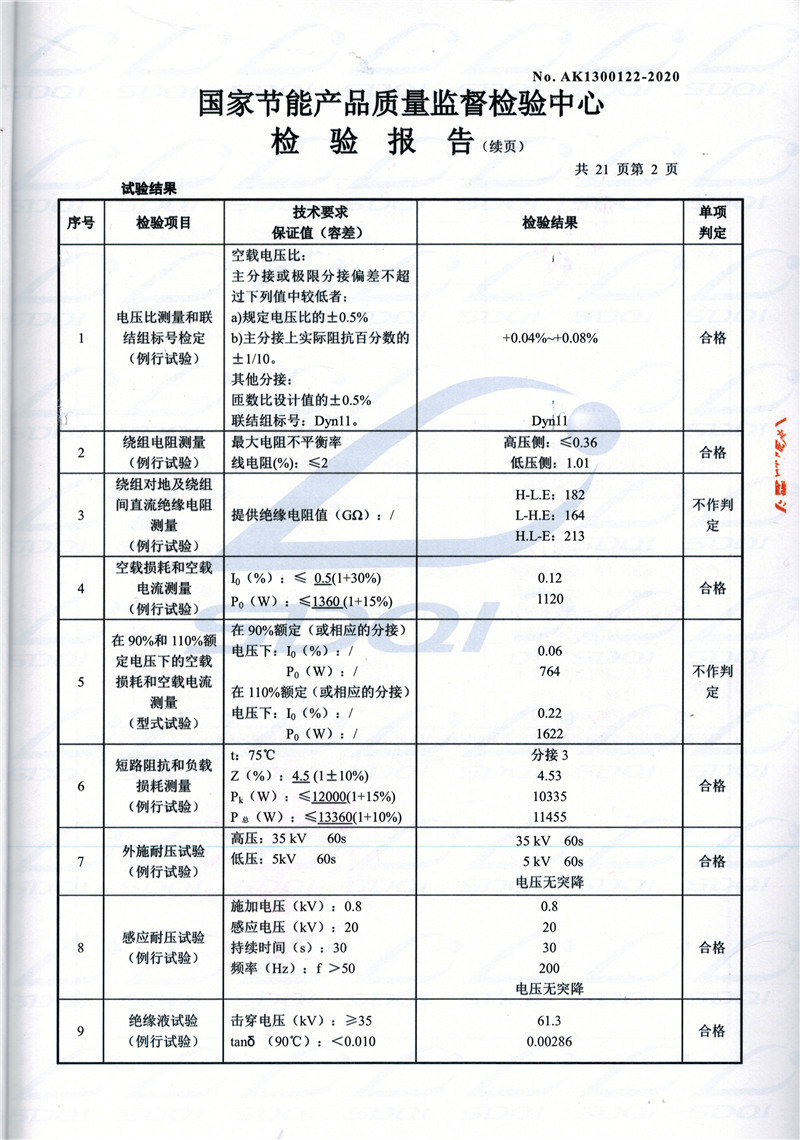 高低压试验报告-S11-1250临猗临猗临猗油浸式变压器-2.jpg